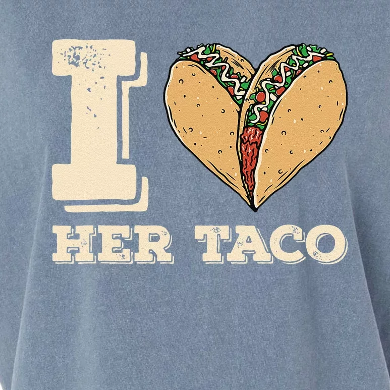 I Love Her Taco Matching Couple Cinco De Mayo Retro Garment-Dyed Women's Muscle Tee