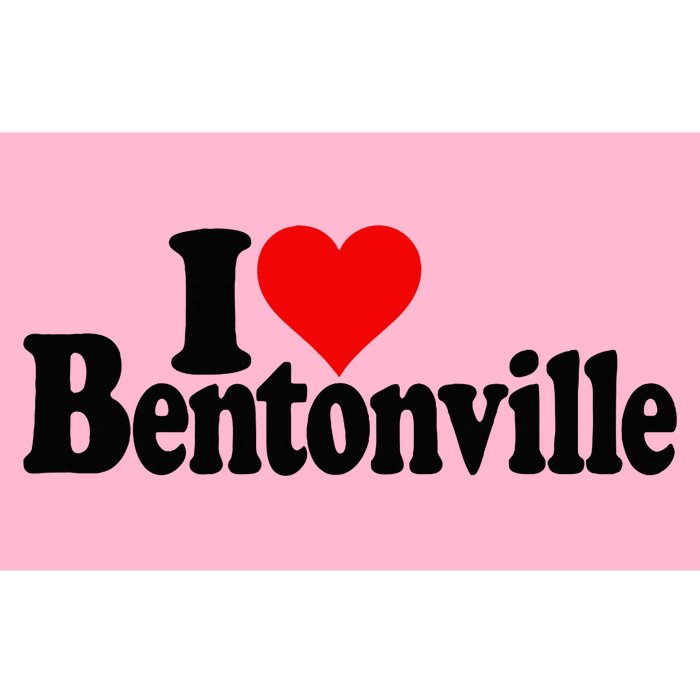 I Love Heart Bentonville Arkansas Bumper Sticker