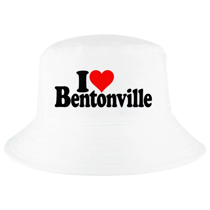 I Love Heart Bentonville Arkansas Cool Comfort Performance Bucket Hat