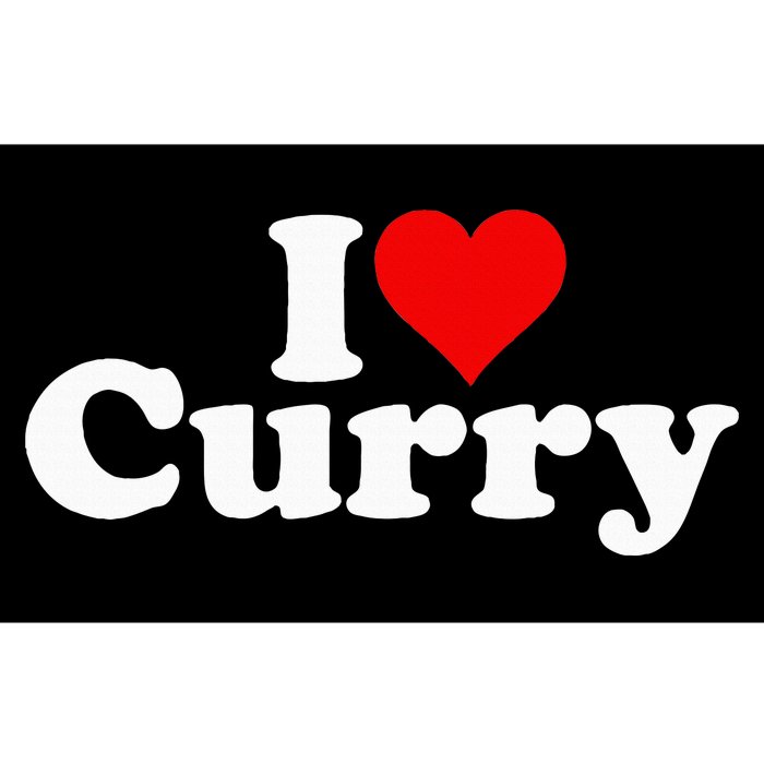 I Love Heart Curry Bumper Sticker