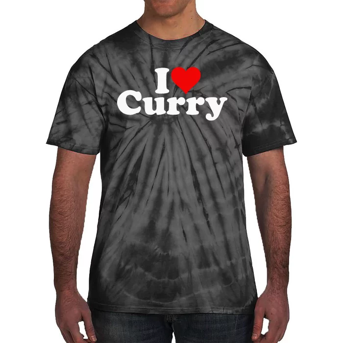 I Love Heart Curry Tie-Dye T-Shirt