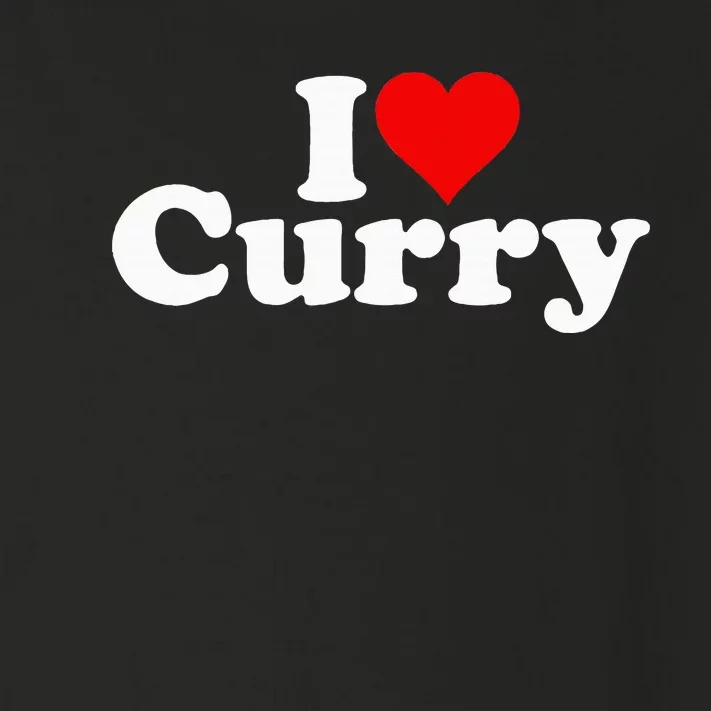 I Love Heart Curry Toddler Long Sleeve Shirt