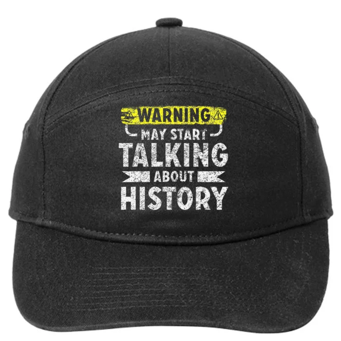 I love History funny history lover gift 7-Panel Snapback Hat