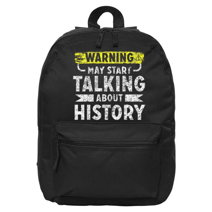 I love History funny history lover gift 16 in Basic Backpack