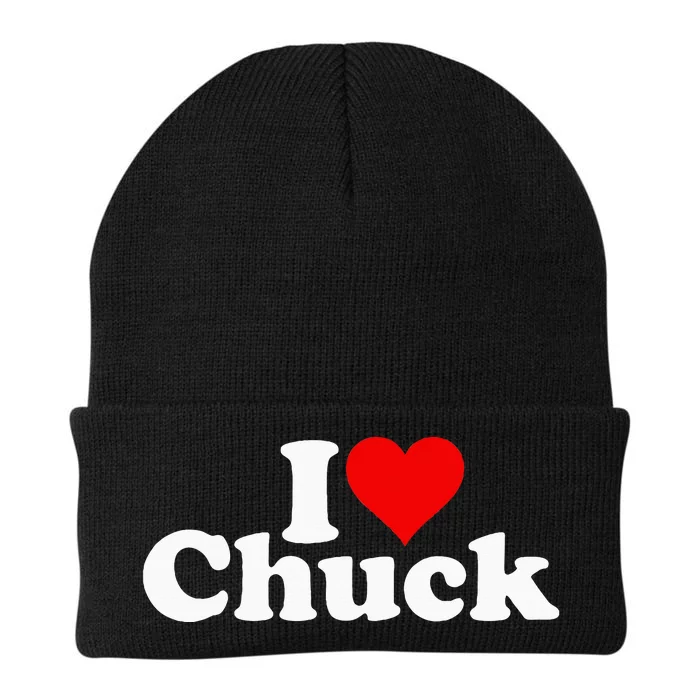 I Love Heart Chuck Charles Knit Cap Winter Beanie