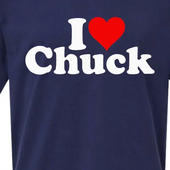 I Love Heart Chuck Charles Sueded Cloud Jersey T-Shirt