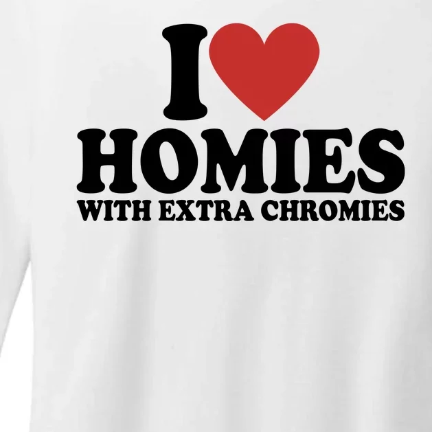 I Love Homies With Extra Chromies Down Syndrome Womens CVC Long Sleeve Shirt