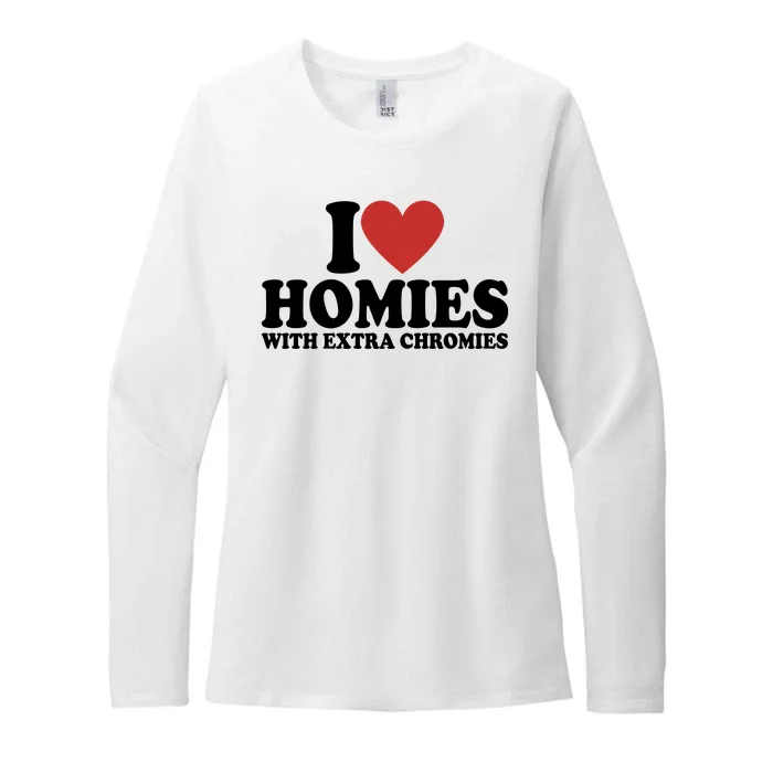 I Love Homies With Extra Chromies Down Syndrome Womens CVC Long Sleeve Shirt