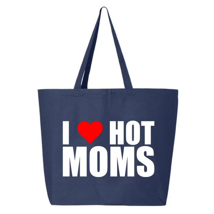 I Love Hot Moms Cool Gift Red Heart Love My Hot Wife Husband Funny Gift 25L Jumbo Tote