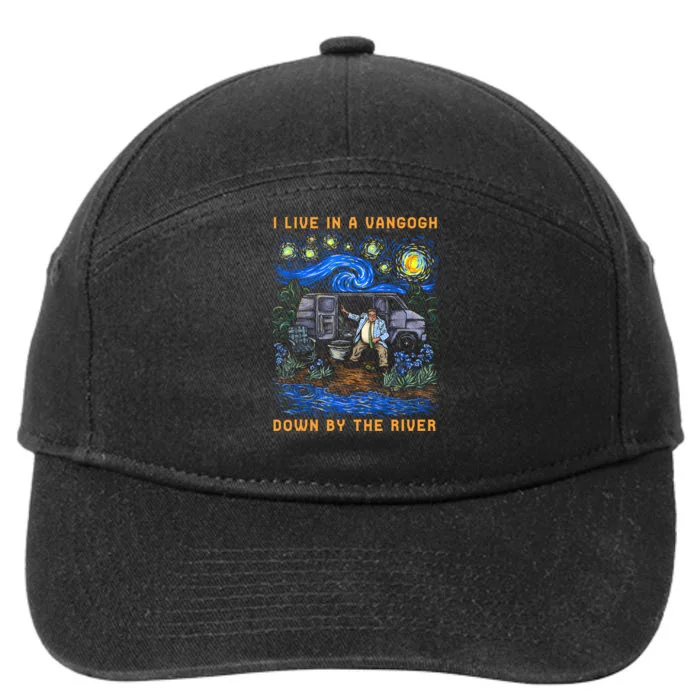 I Live In A Van Gogh Down By The River 7-Panel Snapback Hat