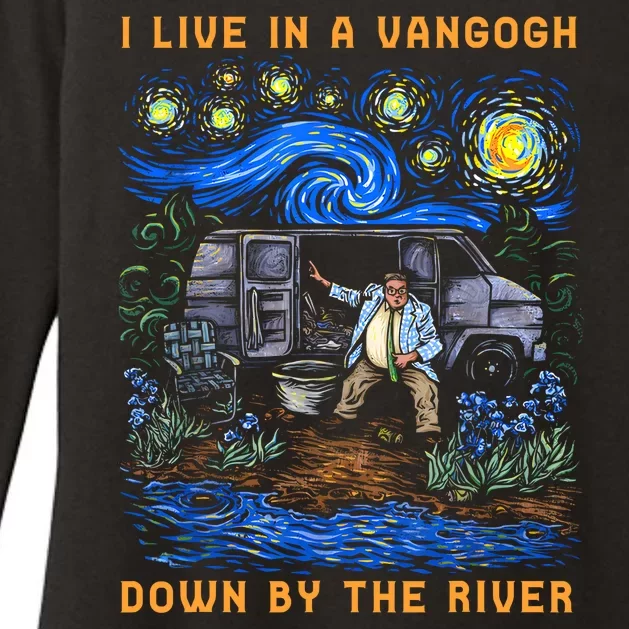 I Live In A Van Gogh Down By The River Womens CVC Long Sleeve Shirt