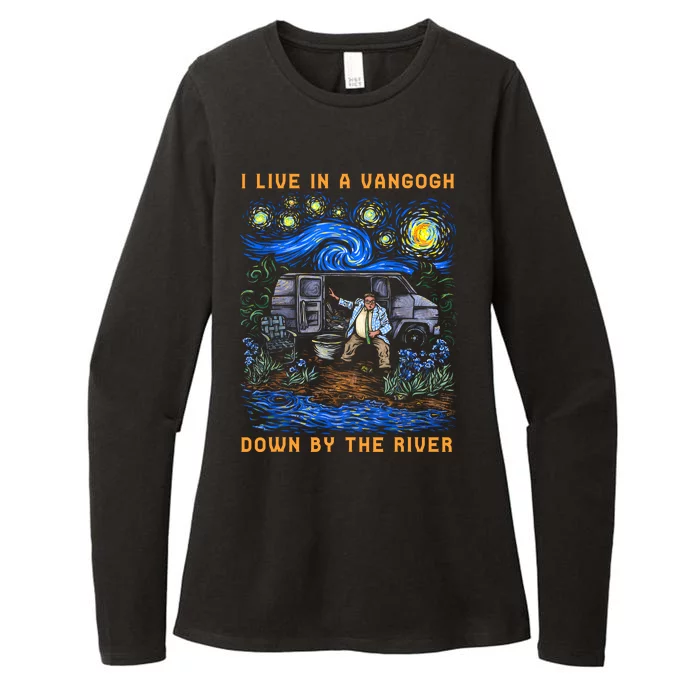 I Live In A Van Gogh Down By The River Womens CVC Long Sleeve Shirt