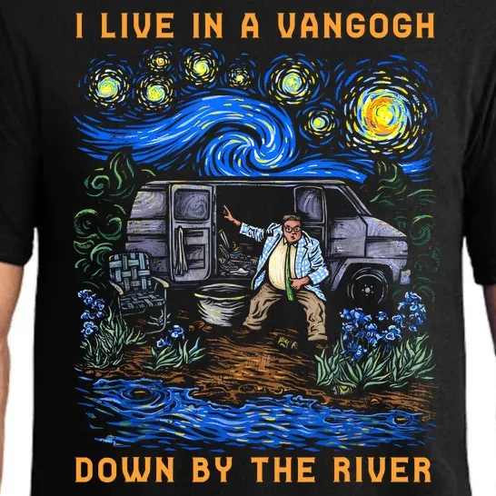 I Live In A Van Gogh Down By The River Pajama Set