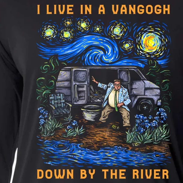 I Live In A Van Gogh Down By The River Cooling Performance Long Sleeve Crew