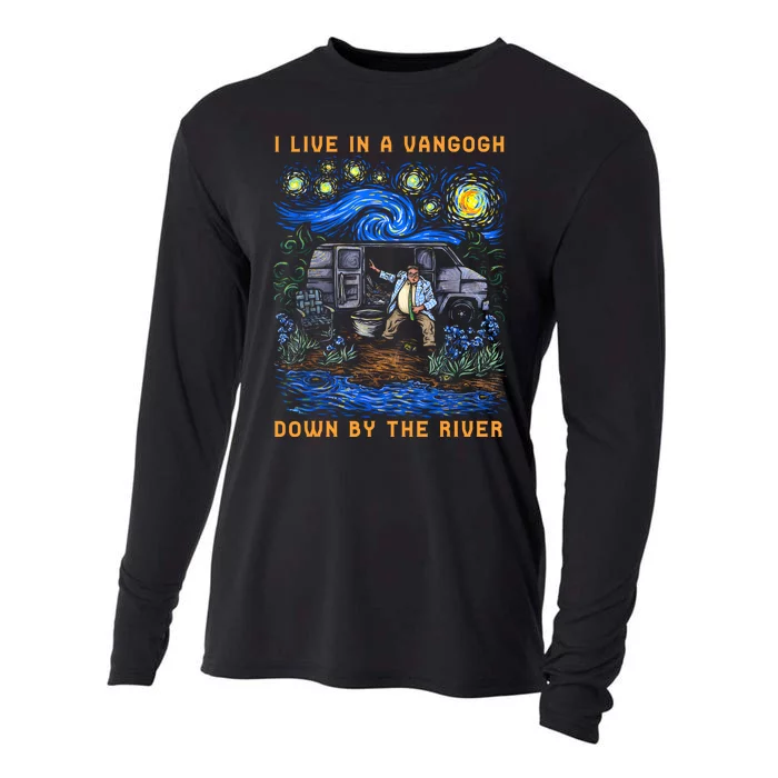 I Live In A Van Gogh Down By The River Cooling Performance Long Sleeve Crew