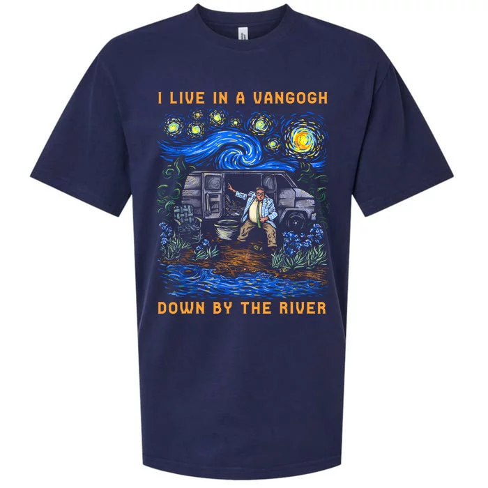 I Live In A Van Gogh Down By The River Sueded Cloud Jersey T-Shirt