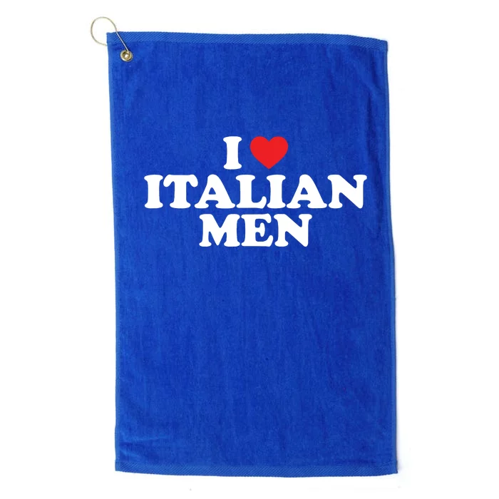 I Love Italian Men Platinum Collection Golf Towel