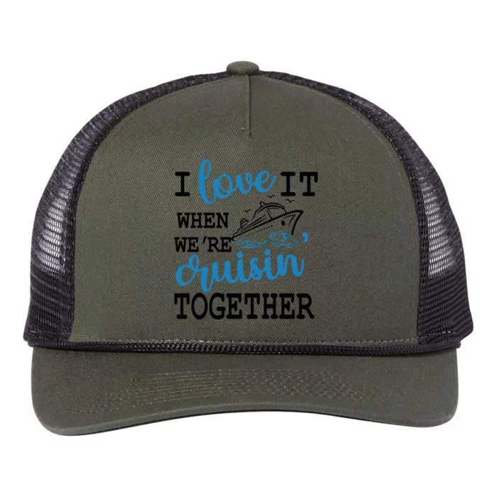 I Love It When WeRe Cruisin Together Retro Rope Trucker Hat Cap