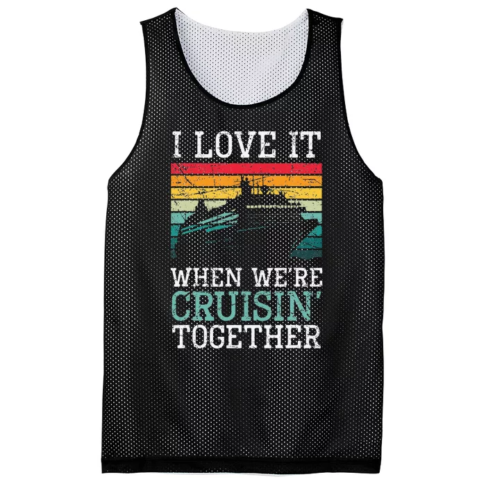 I Love It When We're Cruisin' Together – Sailing Boat Mesh Reversible Basketball Jersey Tank