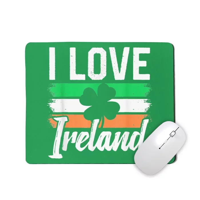 I Love Ireland Gaelic Irish Leprechaun St Patricks Day Mousepad