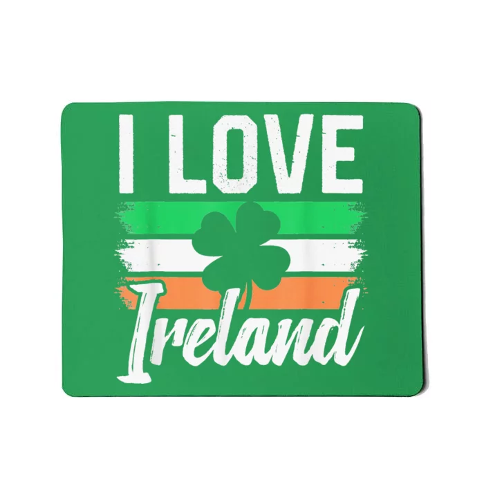 I Love Ireland Gaelic Irish Leprechaun St Patricks Day Mousepad