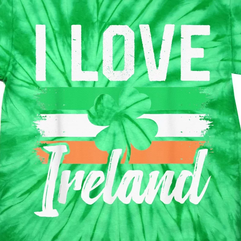 I Love Ireland Gaelic Irish Leprechaun St Patricks Day Tie-Dye T-Shirt