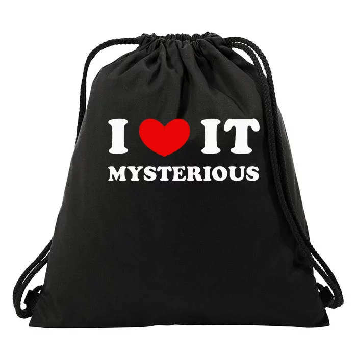 I Love It Mysterious I Heart It Mysterious Drawstring Bag