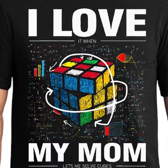 I Love It When My Mom Lets Me Solve Cubes Speedcubing Pajama Set