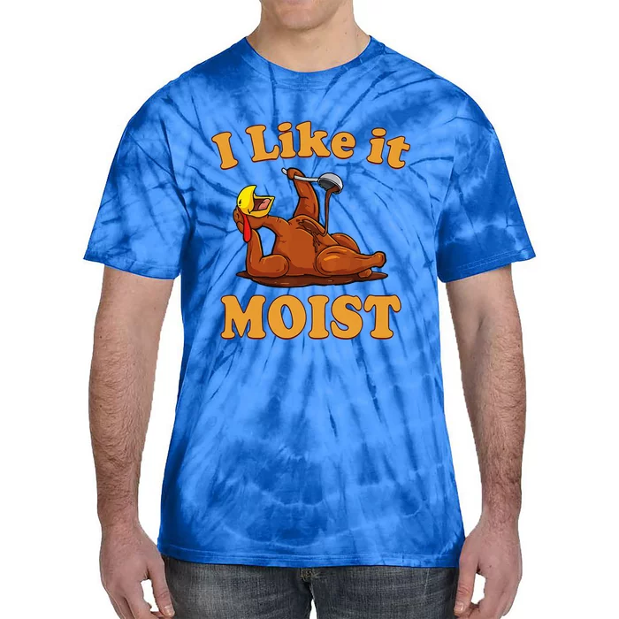 I Like It Moist Thanksgiving Foods Family Group Set Tie-Dye T-Shirt