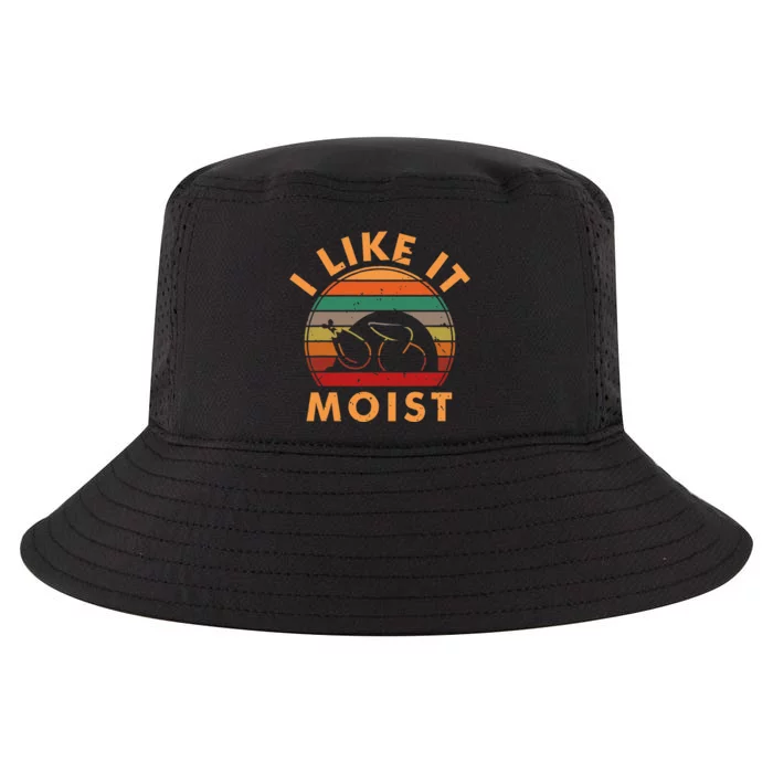 I Like It Moist Thanksgiving Turkey Leg Day Cool Comfort Performance Bucket Hat