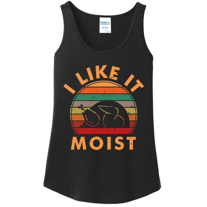 I Like It Moist Thanksgiving Turkey Leg Day Ladies Essential Tank