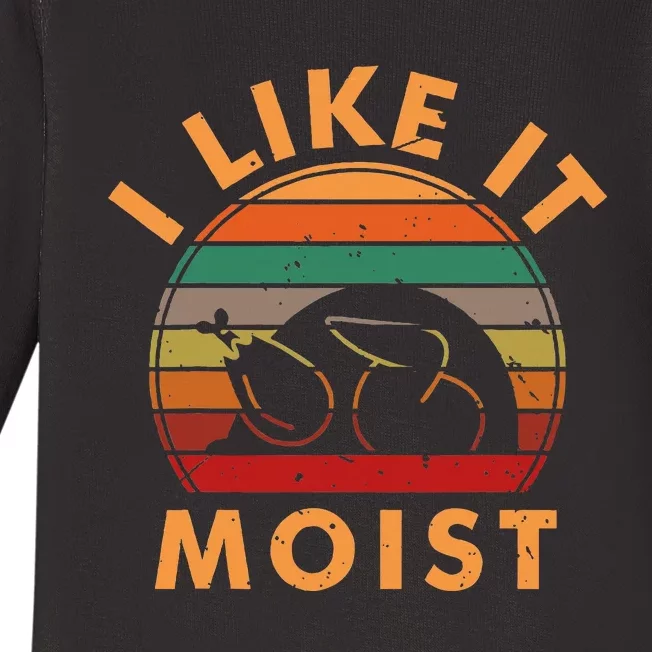 I Like It Moist Thanksgiving Turkey Leg Day Baby Long Sleeve Bodysuit