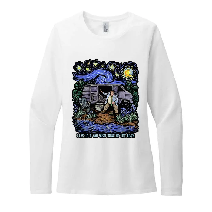 I Live In A Gogh Down By The River Womens CVC Long Sleeve Shirt