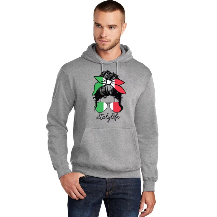 Italy Life Italian Flag Pride Girl Cute Tall Hoodie