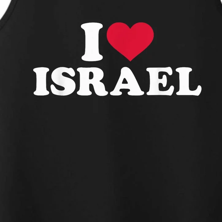 I love Israel Performance Tank