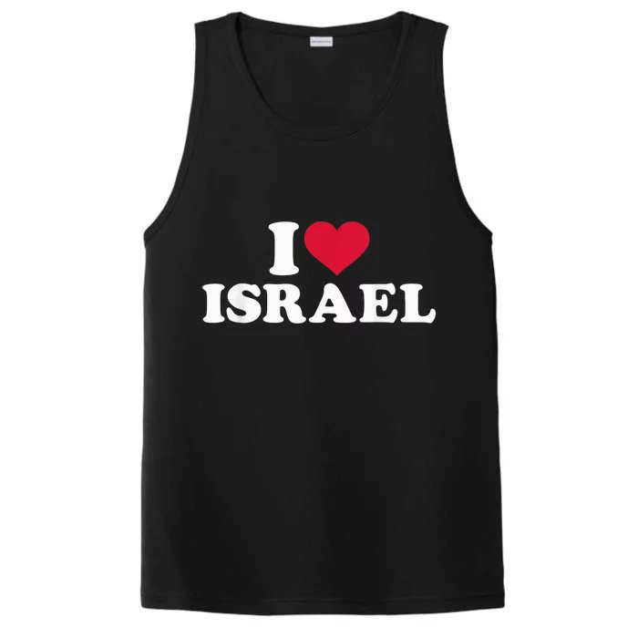 I love Israel Performance Tank