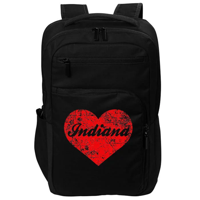 I Love Indiana Heart State Pride Region Midwest Gift Impact Tech Backpack