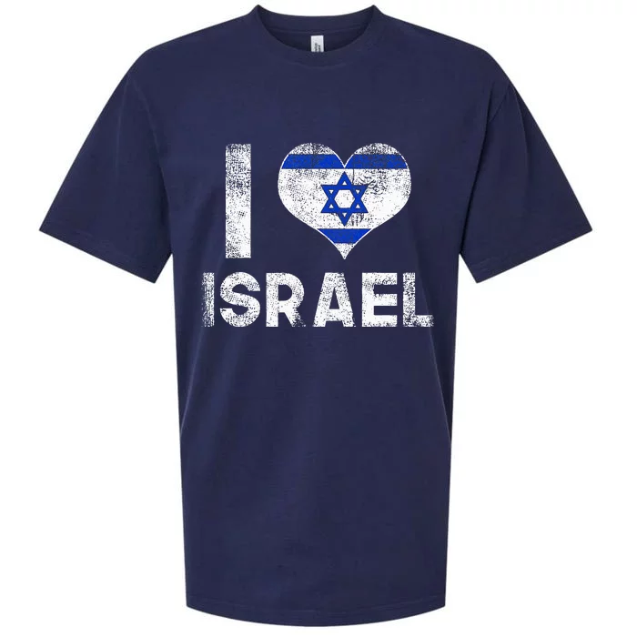 I Love Israel Sueded Cloud Jersey T-Shirt