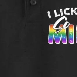 I Licked It So Its Mine Lgbt Dry Zone Grid Performance Polo