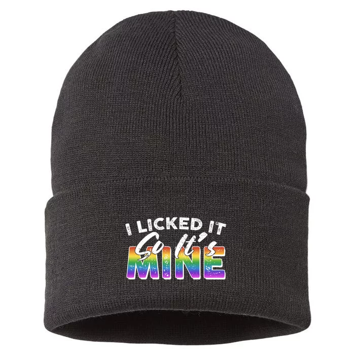 I Licked It So Its Mine Lgbt Sustainable Knit Beanie