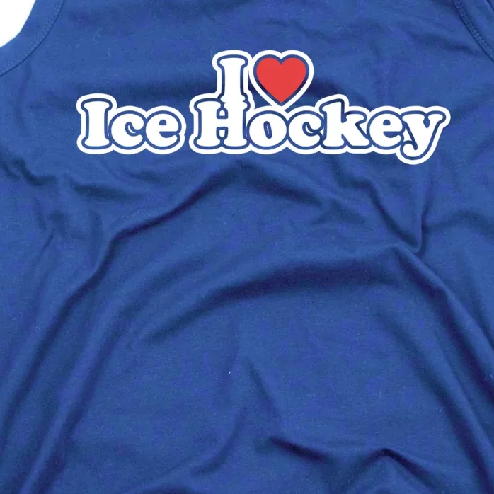 I Love Ice Hockey Gift Tank Top