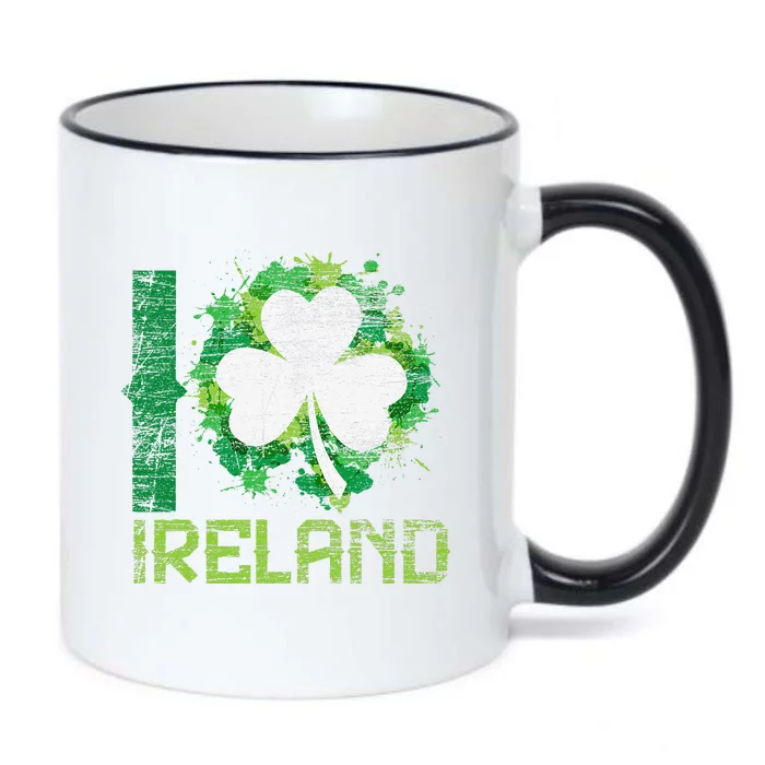 I Love Ireland Saint Patrick's Day Black Color Changing Mug