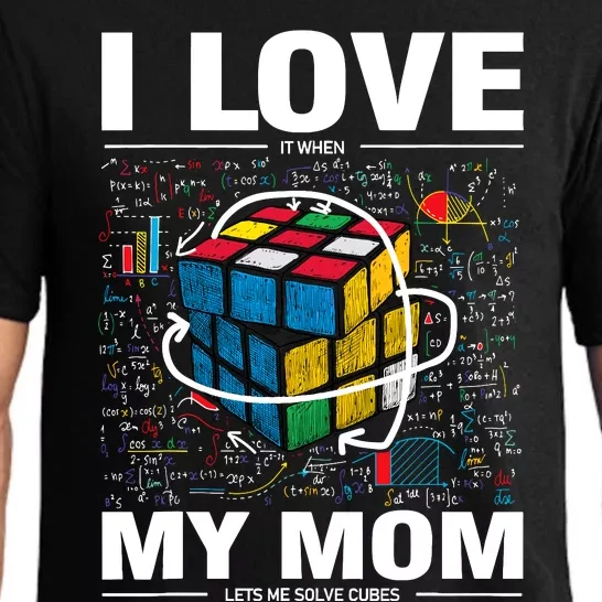 I Love It When My Mom Lets Me Solve Cubes Speedcubing Pajama Set