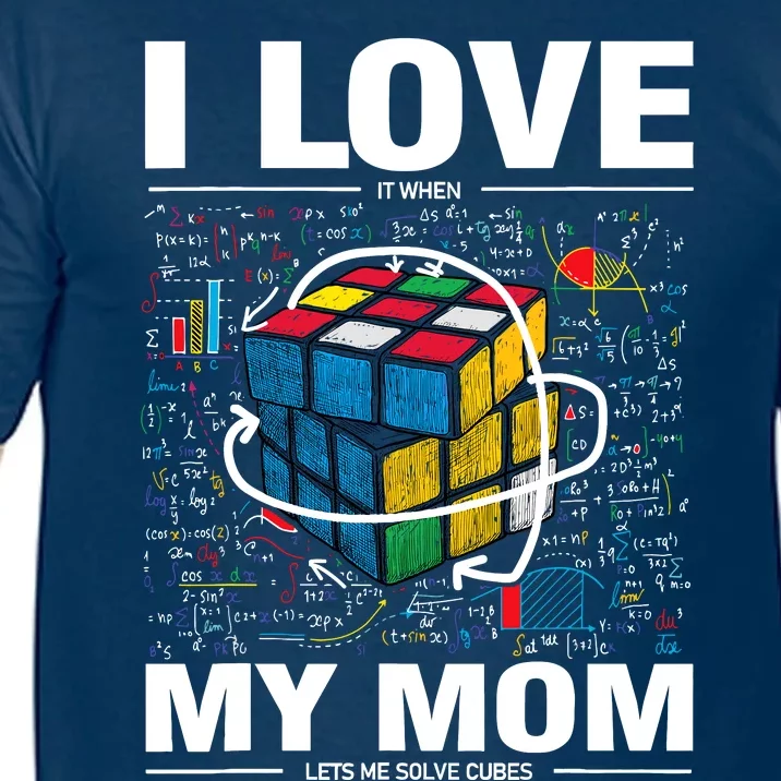 I Love It When My Mom Lets Me Solve Cubes Speedcubing Comfort Colors T-Shirt