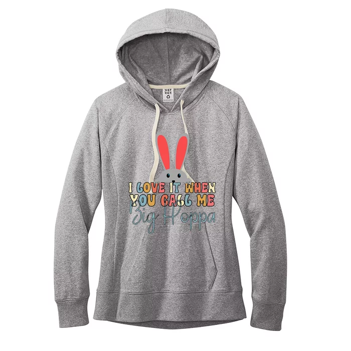 I Love It When You Call Me Big Hoppa Funny Bunny Women's Fleece Hoodie