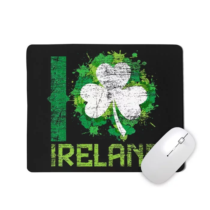 I Love Ireland Saint Patrick's Day Mousepad