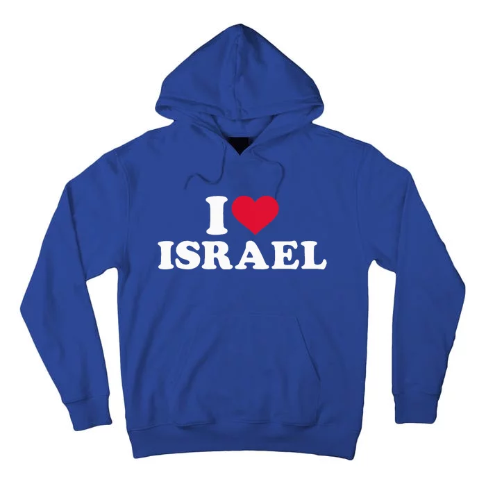 I Love Israel Tall Hoodie