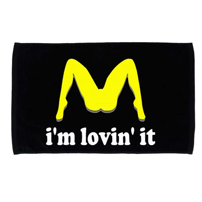 IM Lovin It Humorous Offensive Innuendo Microfiber Hand Towel