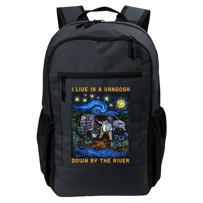 I Live In A Vangogh Downby The River Daily Commute Backpack