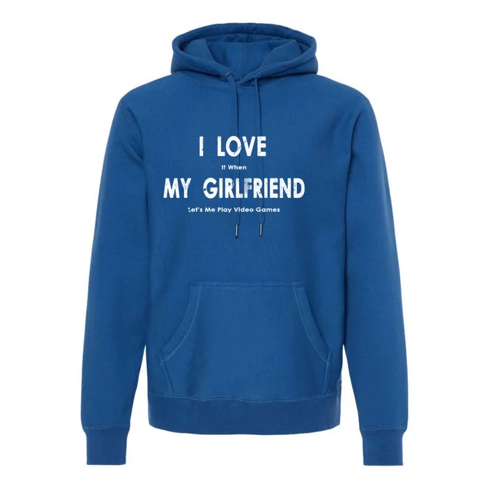 I Love It When My Friend Lets Me Play Video Games Gift Premium Hoodie